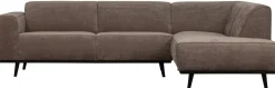 Discount WOOOD Statement Rechts Rib Hoekbank Taupe