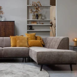 Discount WOOOD Statement Rechts Rib Hoekbank Taupe