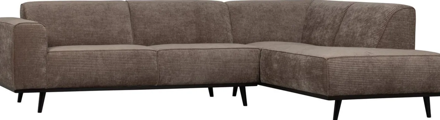 Discount WOOOD Statement Rechts Rib Hoekbank Taupe