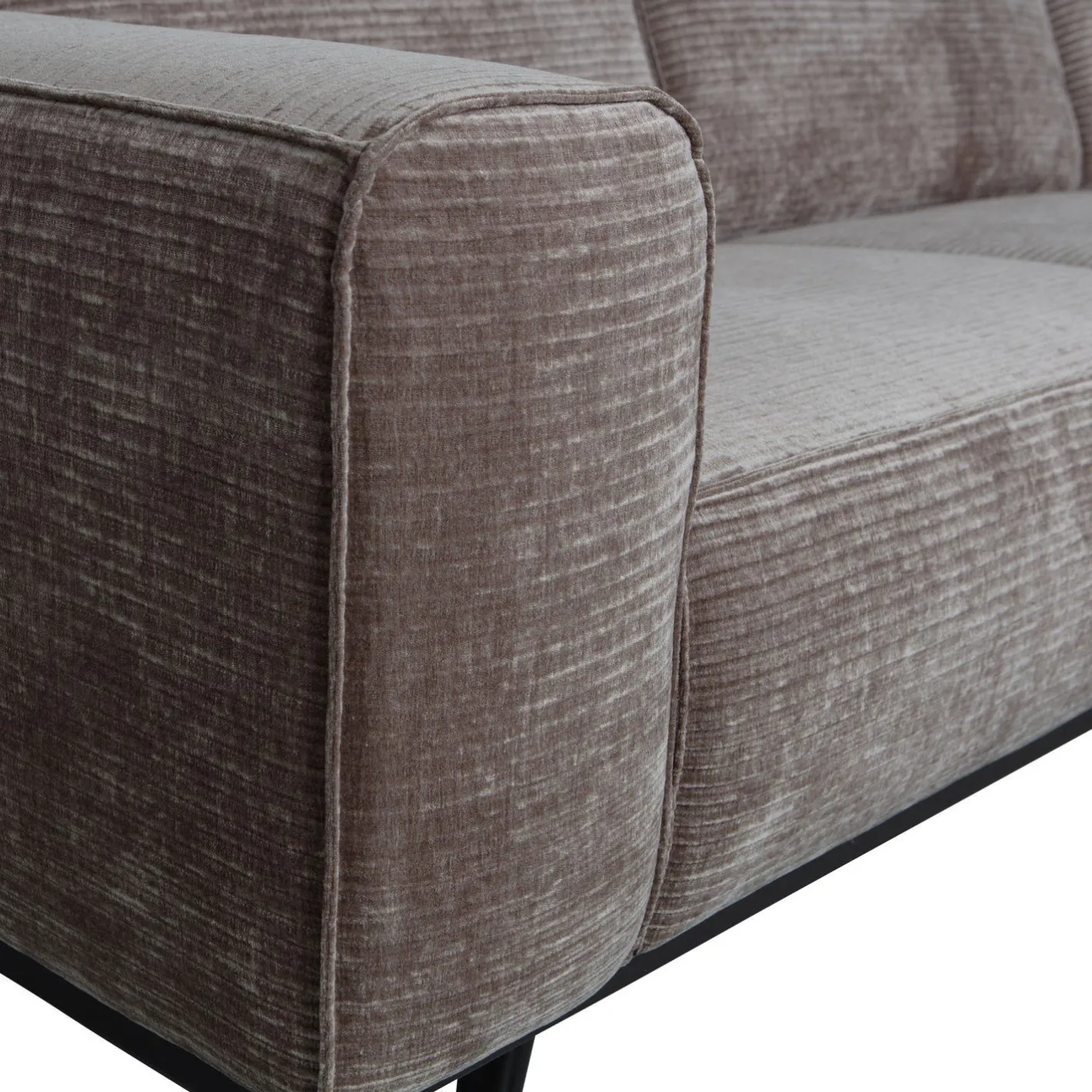 Discount WOOOD Statement Rechts Rib Hoekbank Taupe