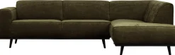 Sale WOOOD Statement Rechts Rib Hoekbank Warm Green