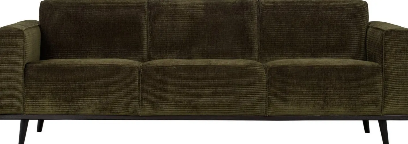 WOOOD Statement Rib 3-Zitsbank Warm Groen
