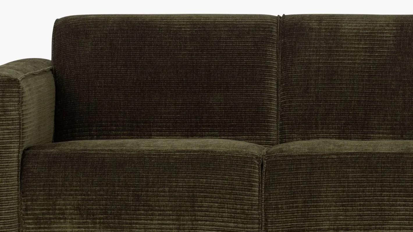 WOOOD Statement Rib 3-Zitsbank Warm Groen
