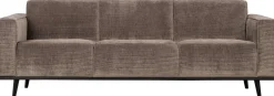 New WOOOD Statement Rib 3-Zitsbank Taupe