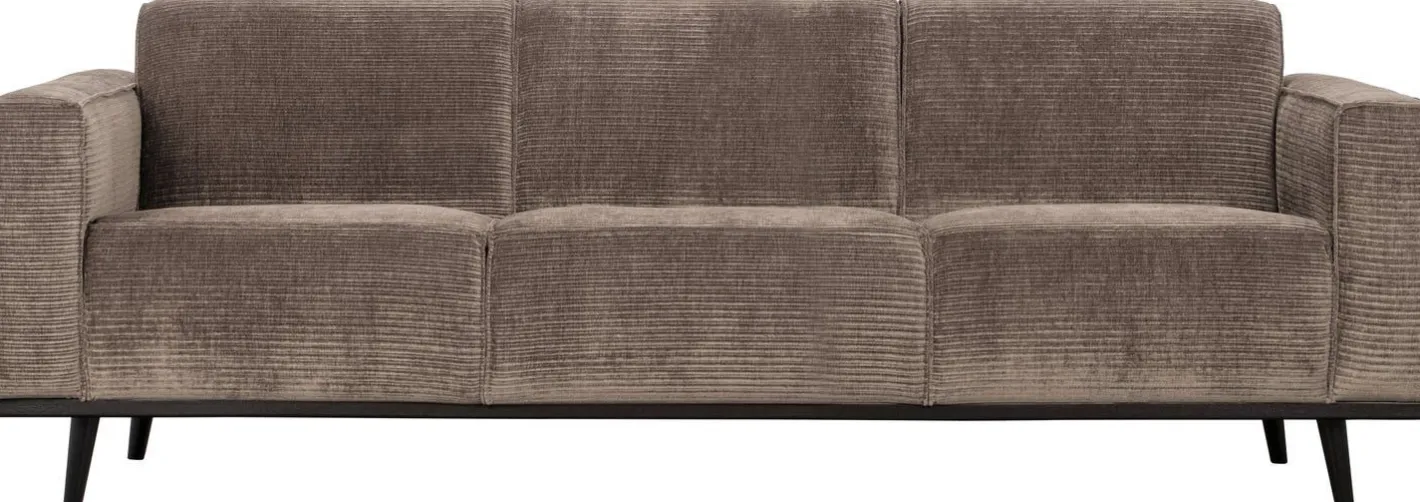 New WOOOD Statement Rib 3-Zitsbank Taupe
