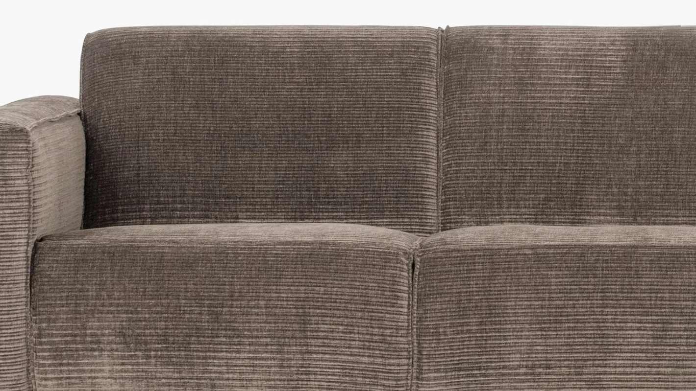 New WOOOD Statement Rib 3-Zitsbank Taupe
