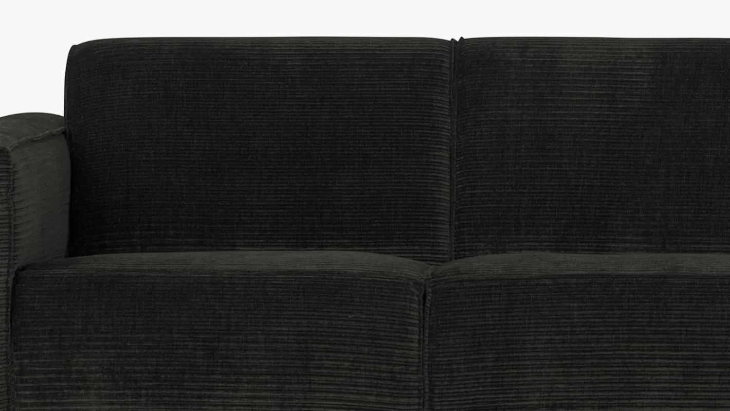 WOOOD Statement Rib 4-zitsbank Graphite