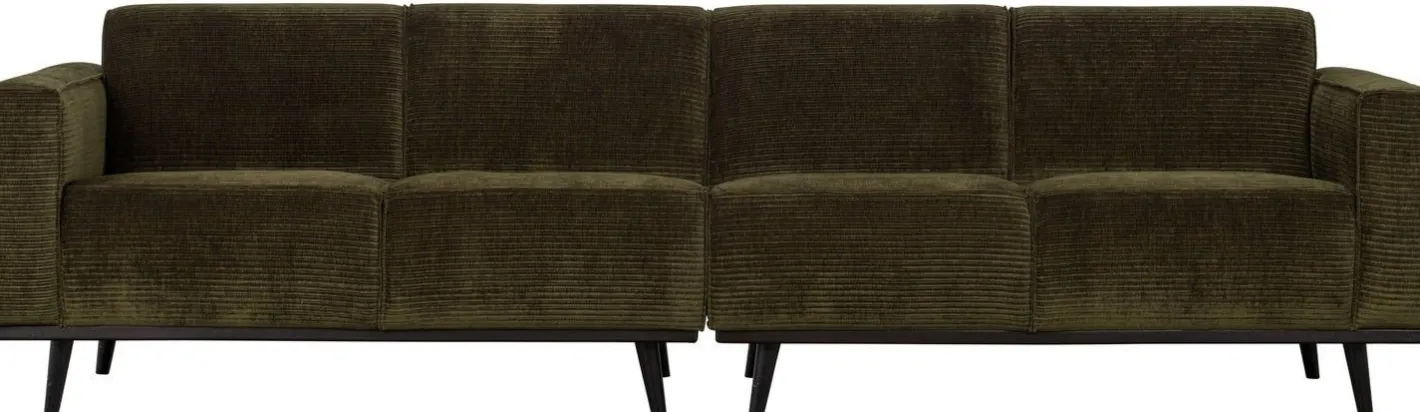 New WOOOD Statement Rib 4-zitsbank Warm Green