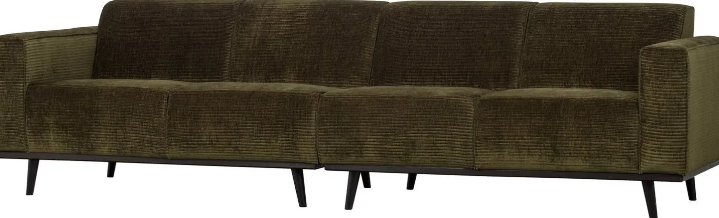 New WOOOD Statement Rib 4-zitsbank Warm Green