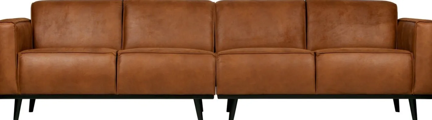 Clearance WOOOD Statement XL 4-zitsbank Cognac