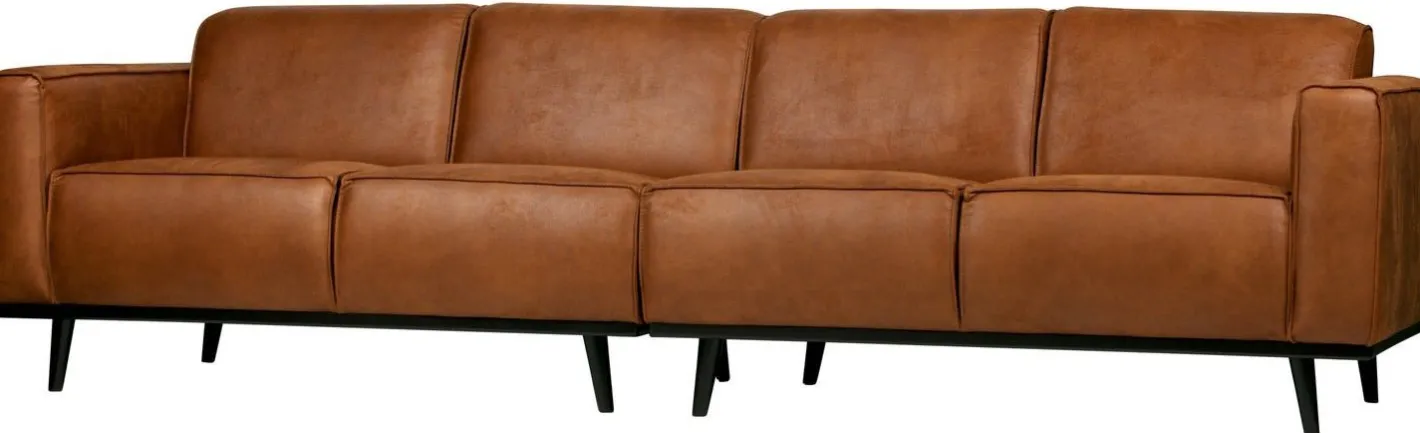 Clearance WOOOD Statement XL 4-zitsbank Cognac