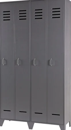 New WOOOD Stijn Lockerkast hoog Steel Grey