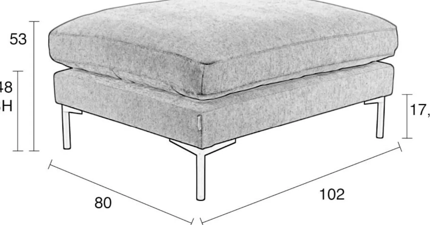 Hot Zuiver Summer Hocker Antracite