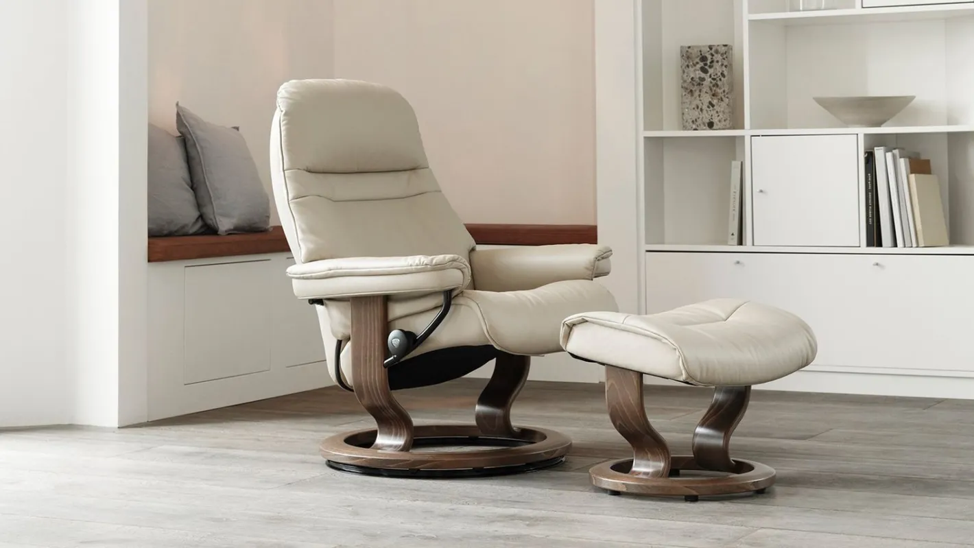 Hot Stressless Sunrise Relaxfauteuil Zwart