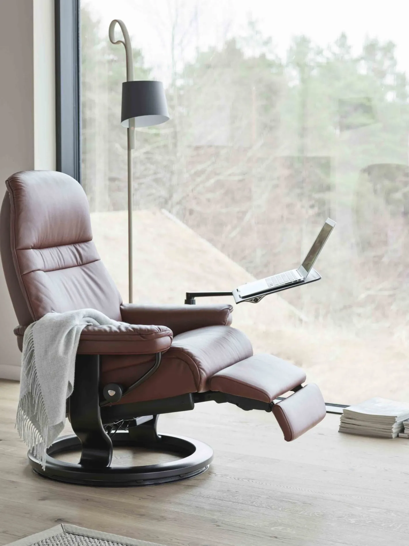 Hot Stressless Sunrise Relaxfauteuil Zwart