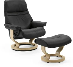 Hot Stressless Sunrise Relaxfauteuil Zwart