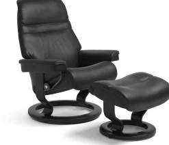 Hot Stressless Sunrise Relaxfauteuil Zwart