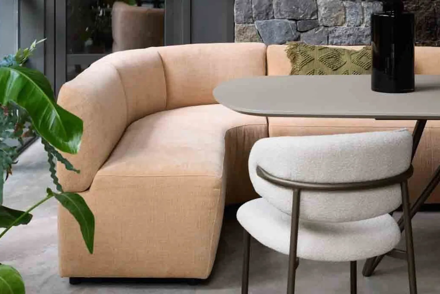 New Eijerkamp Collectie Supermoon Eetkamerbank Bruin