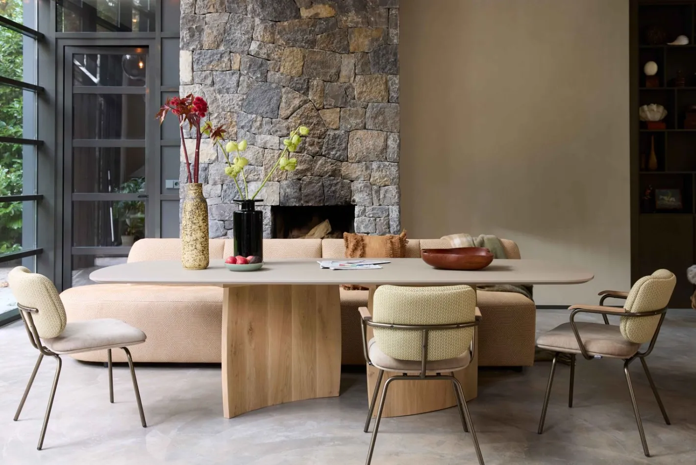 New Eijerkamp Collectie Supermoon Eetkamerbank Bruin