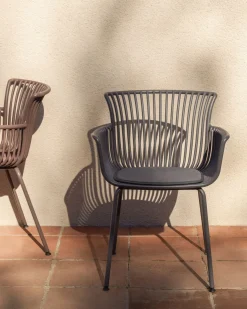 New Kave Home Surpika Tuinstoel Grafiet