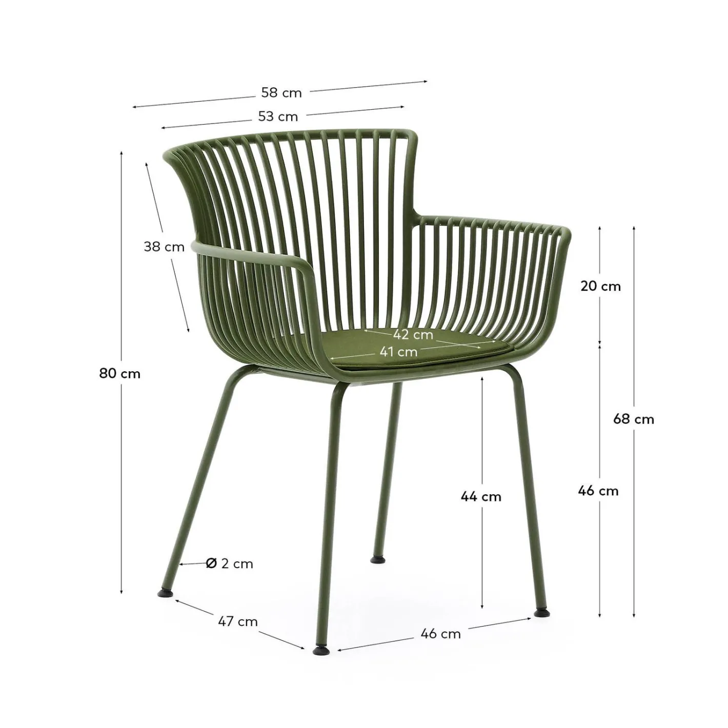 Sale Kave Home Surpika Tuinstoel Groen
