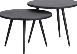 Hot WOOOD Suze Bijzettafelset Zwart