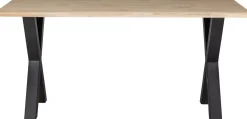 Clearance WOOOD Tablo Boomstam X-poot Eettafel Naturel