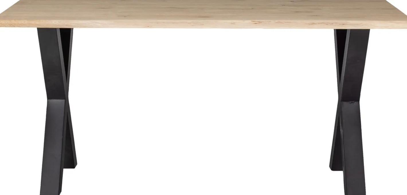 Clearance WOOOD Tablo Boomstam X-poot Eettafel Naturel