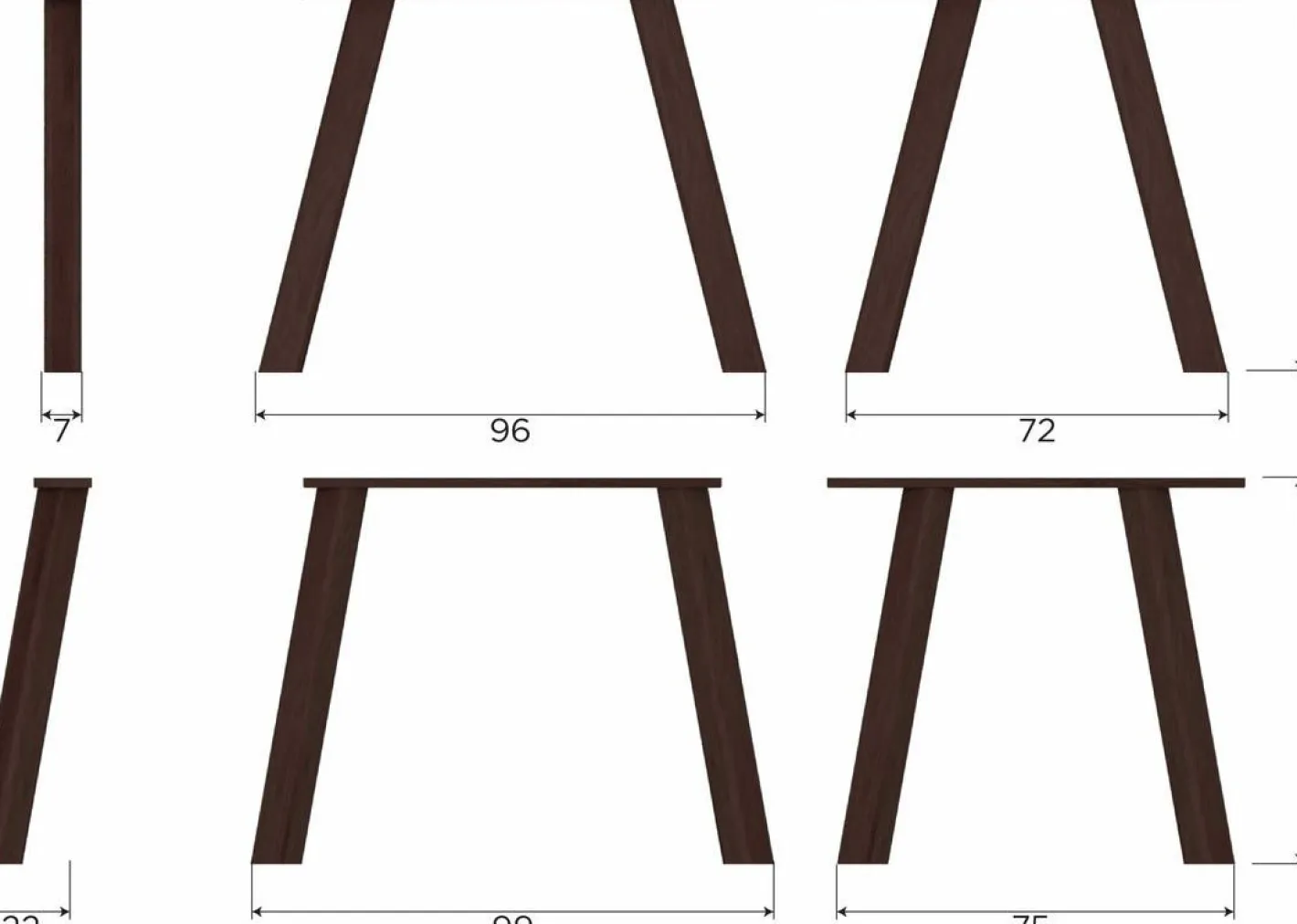 Clearance WOOOD Tablo Eettafel Mystic Brown