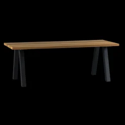 Discount WOOOD Tablo Tuintafel Natural, Black