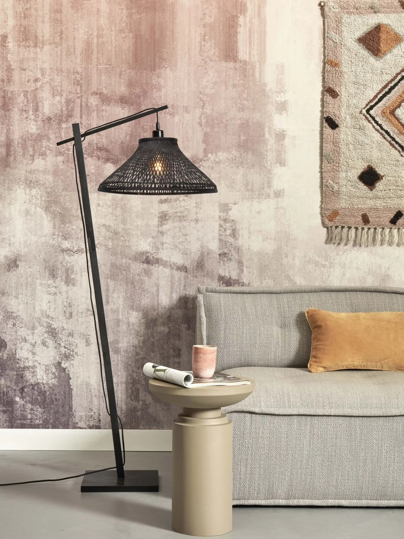 Online It's about RoMi Tahiti Vloerlamp Zwart
