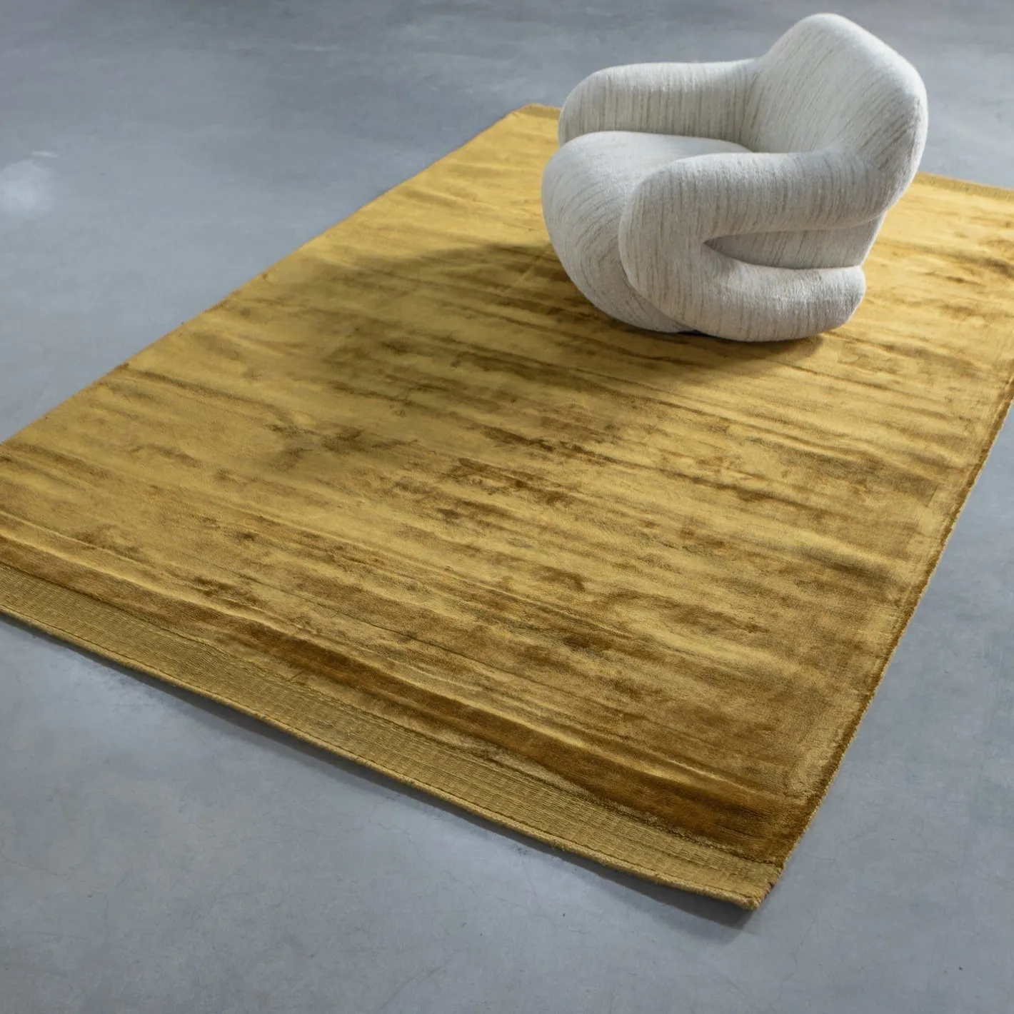 WOOOD Tammo Vloerkleed Honey Yellow
