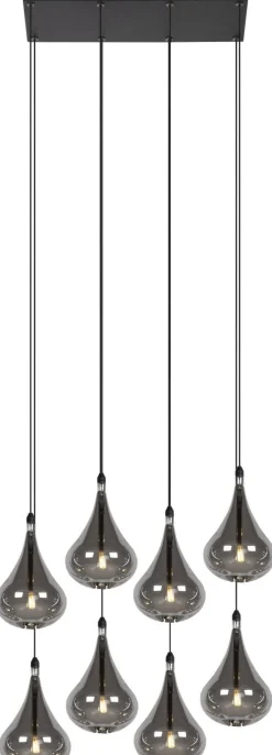 Online Lucide Tears Hanglamp Zwart