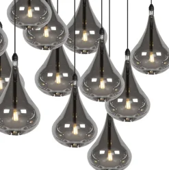 Online Lucide Tears Hanglamp Zwart