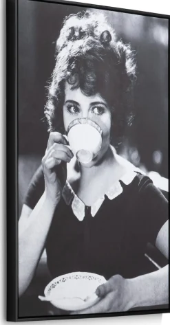 Best COCO maison Teatime Schilderij Zwart