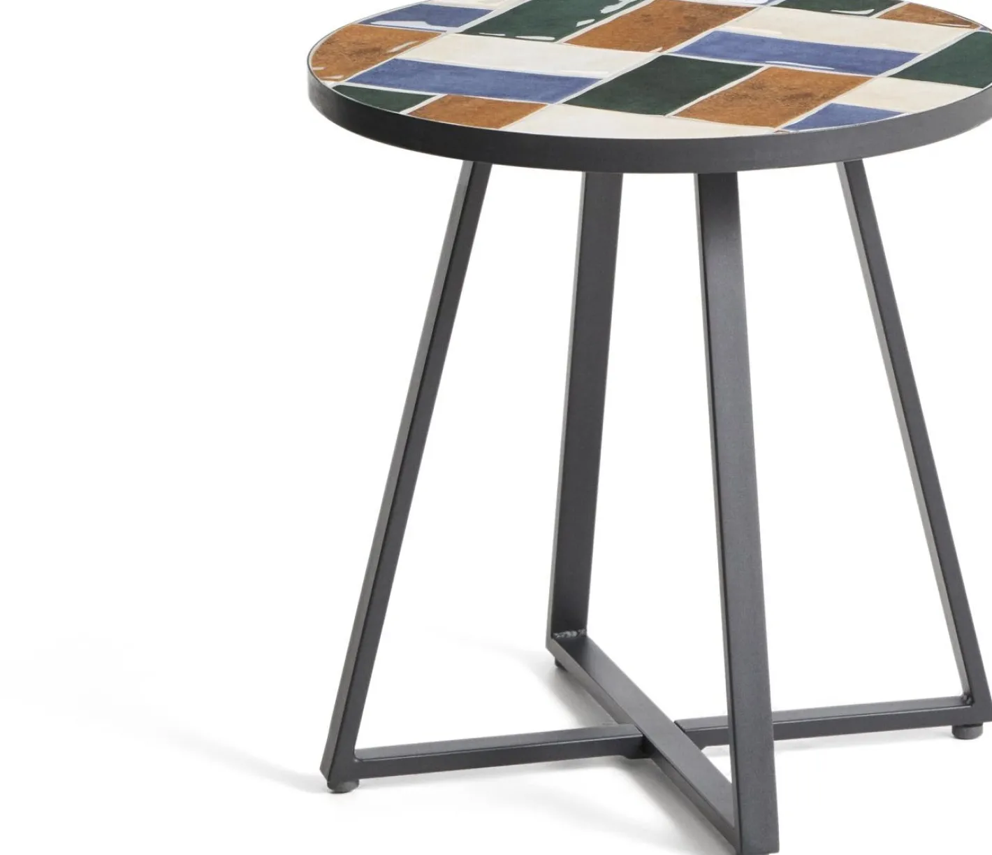 Outlet Kave Home Tella Bijzettafel Grafiet, Multi