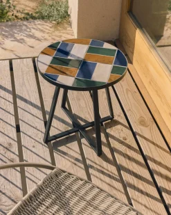 Outlet Kave Home Tella Bijzettafel Grafiet, Multi