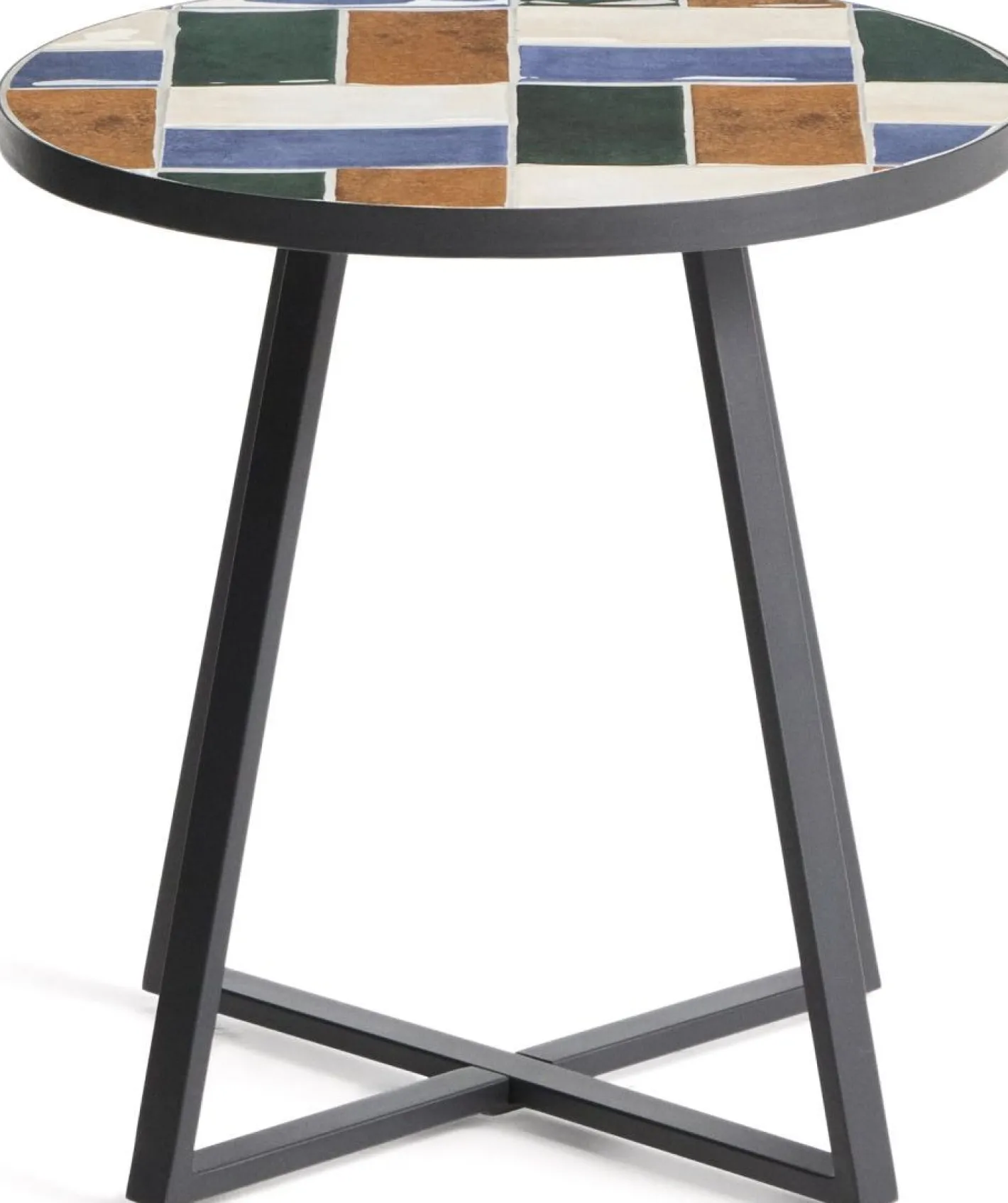 Outlet Kave Home Tella Bijzettafel Grafiet, Multi