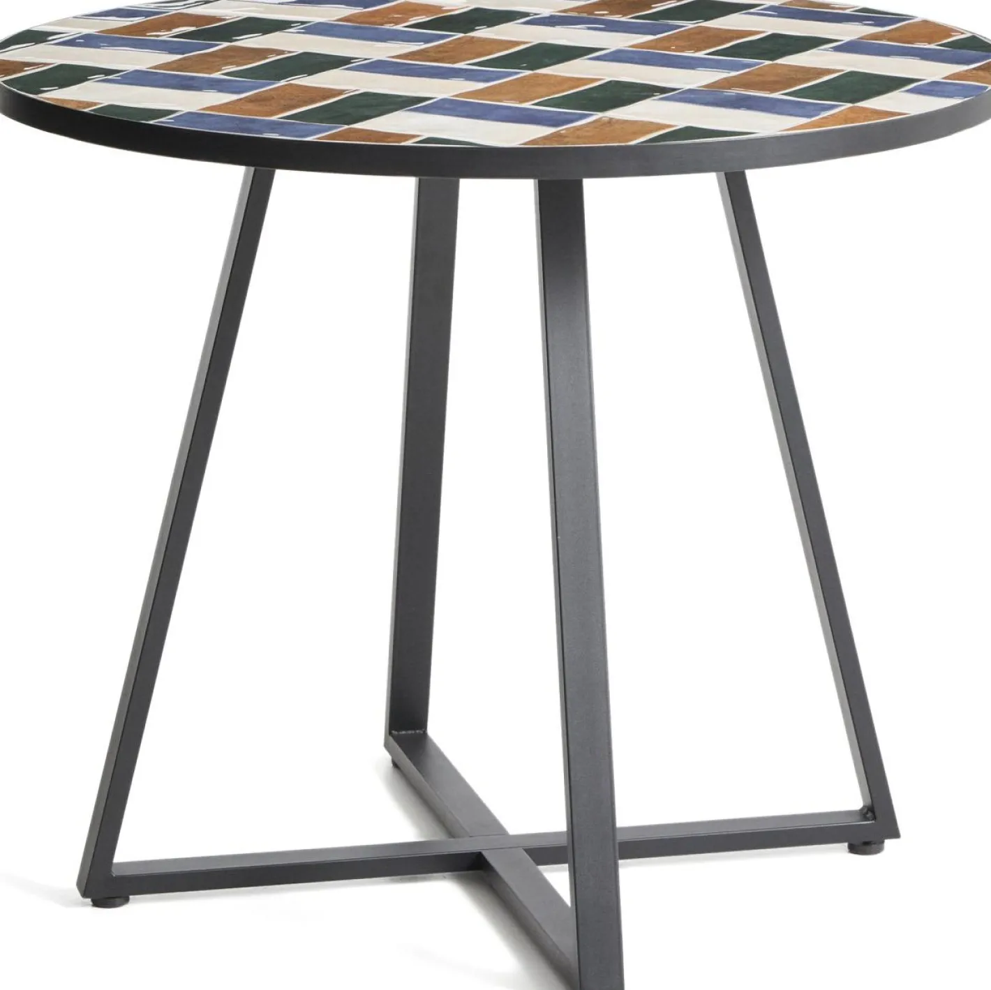 Online Kave Home Tella Outdoor Bistrotafel Grafiet, Multi