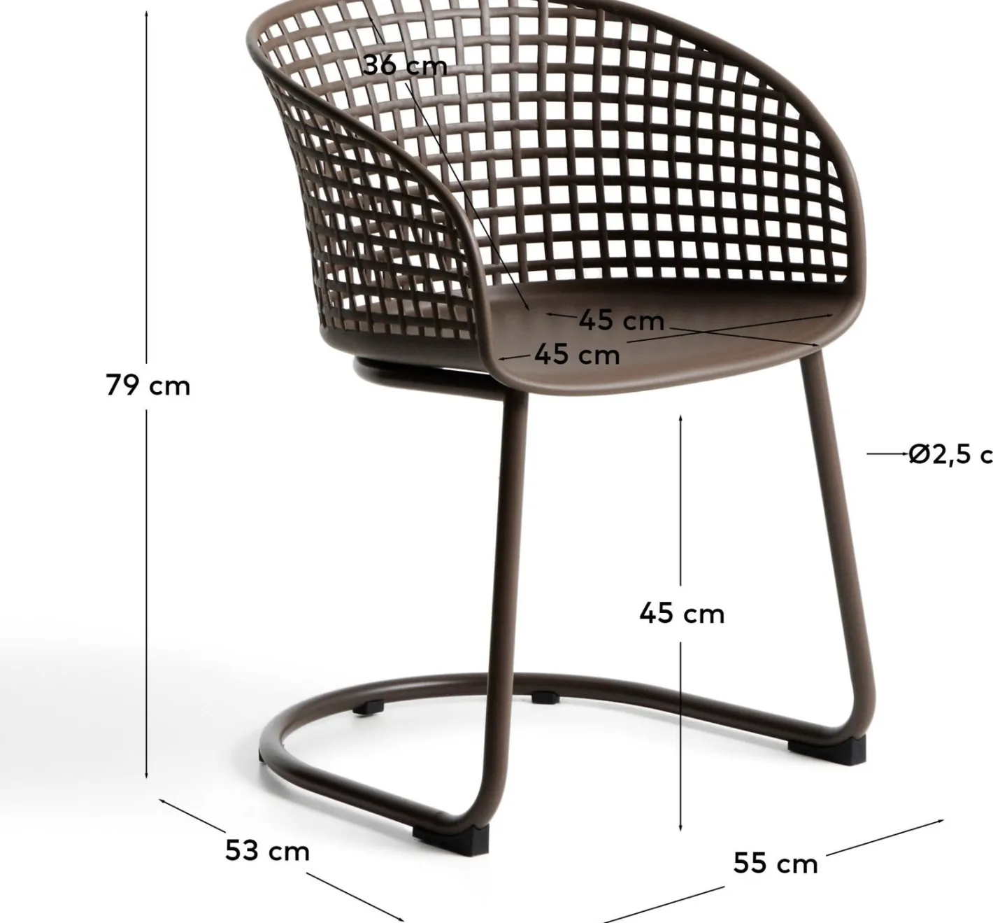 Best Kave Home Tenaro Tuinstoel Bruin