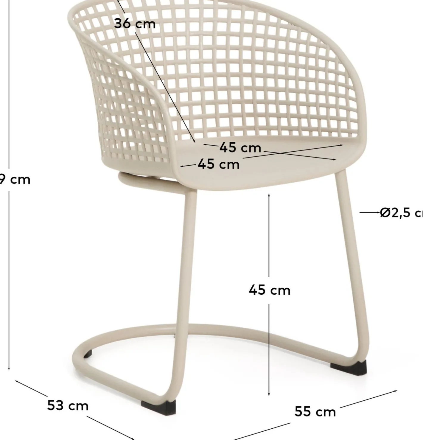 Best Kave Home Tenaro Tuinstoel Beige