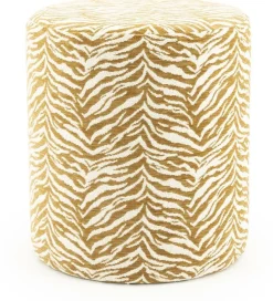 Hot By Boo Tigra Poef Mustard