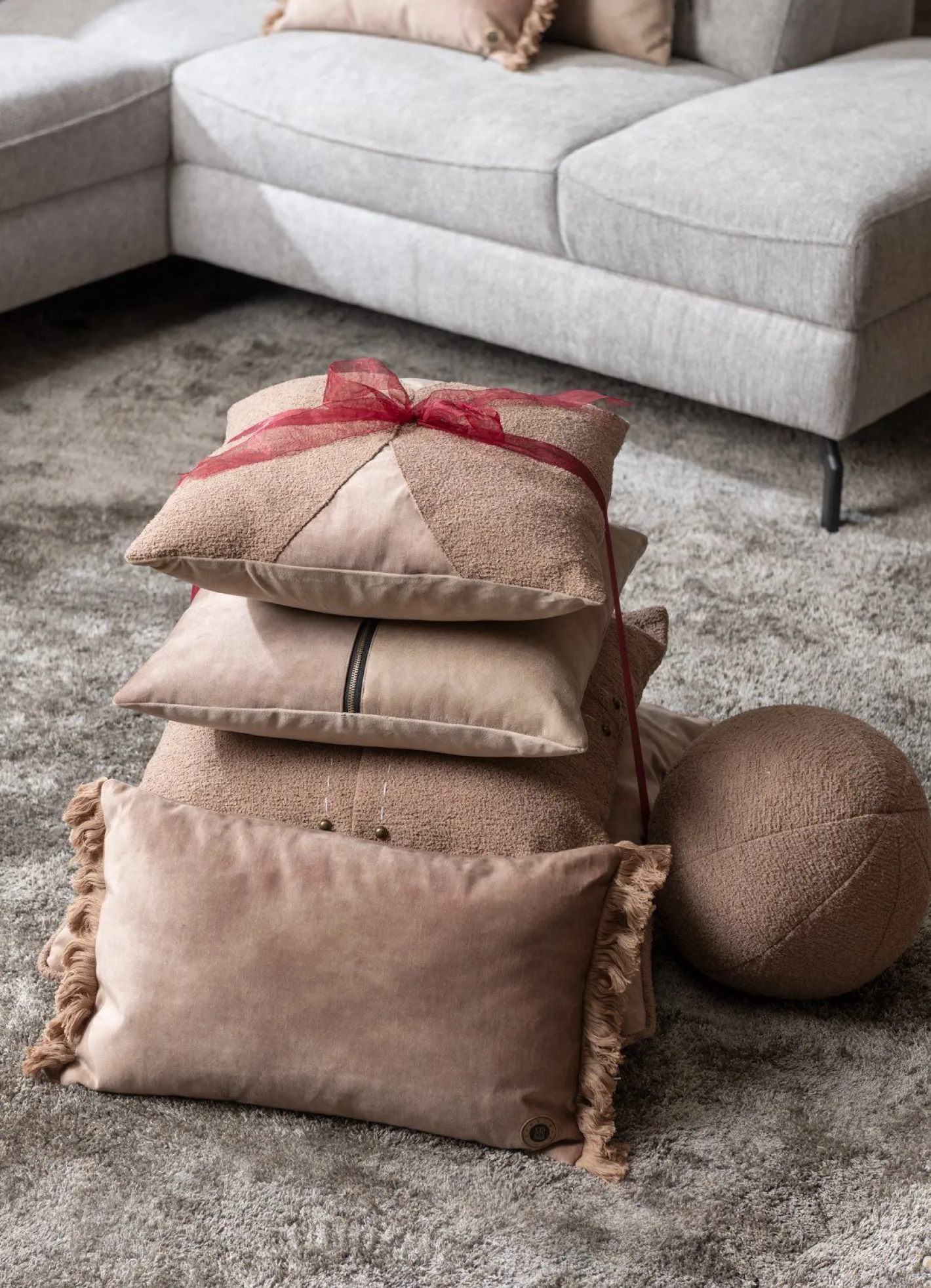 Sale COCO maison Timeless Sierkussen Camel