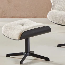 New Eijerkamp Collectie Time-Out Beige Relaxfauteuil + Hocker Beige, Black