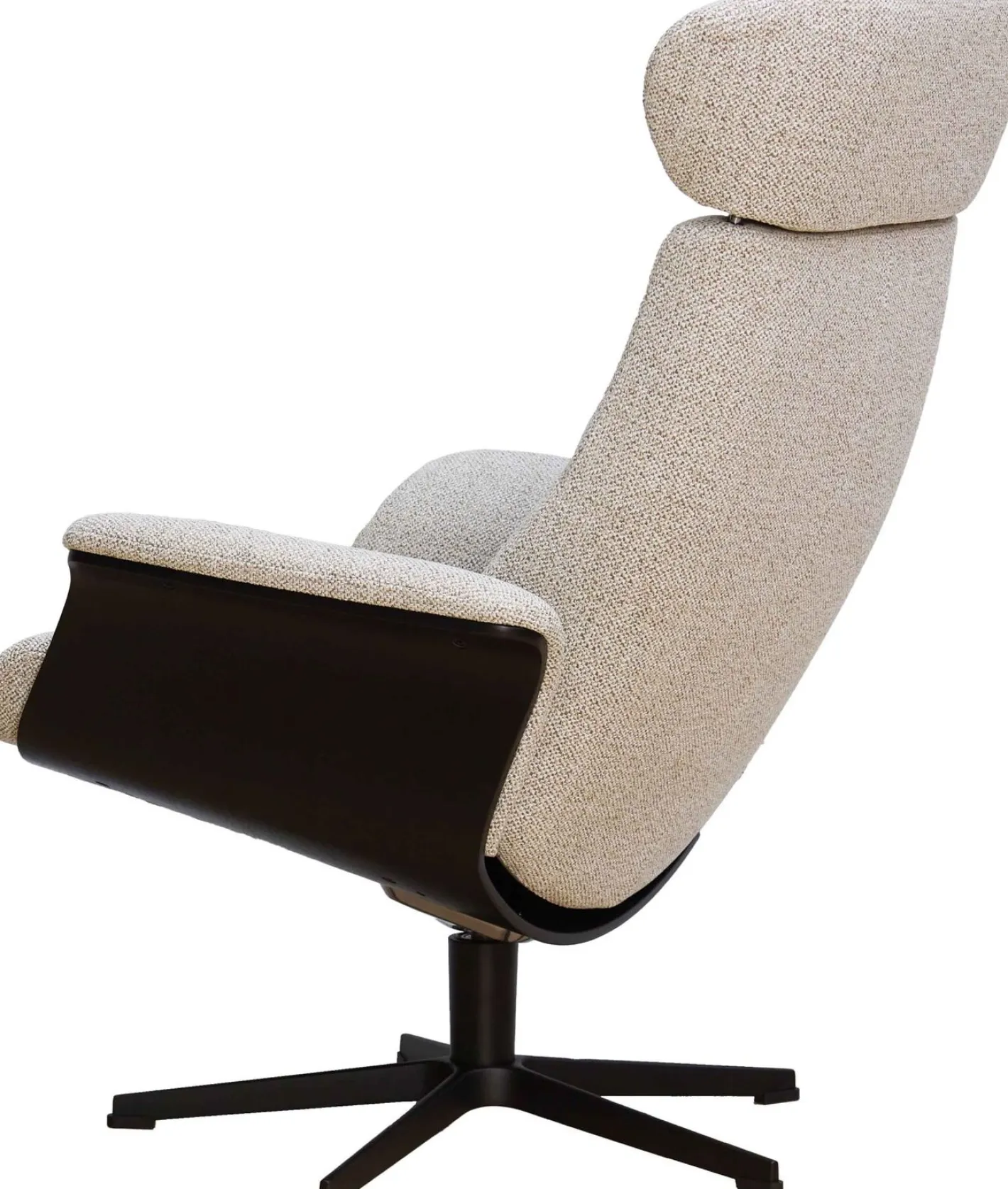 Outlet Eijerkamp Collectie Time-Out Beige Relaxfauteuil + Hocker Beige, Black