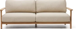 New Kave Home Tirant Outdoor 3-Zitsbank Naturel, Beige