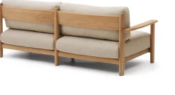New Kave Home Tirant Outdoor 3-Zitsbank Naturel, Beige