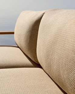 New Kave Home Tirant Outdoor 3-Zitsbank Naturel, Beige