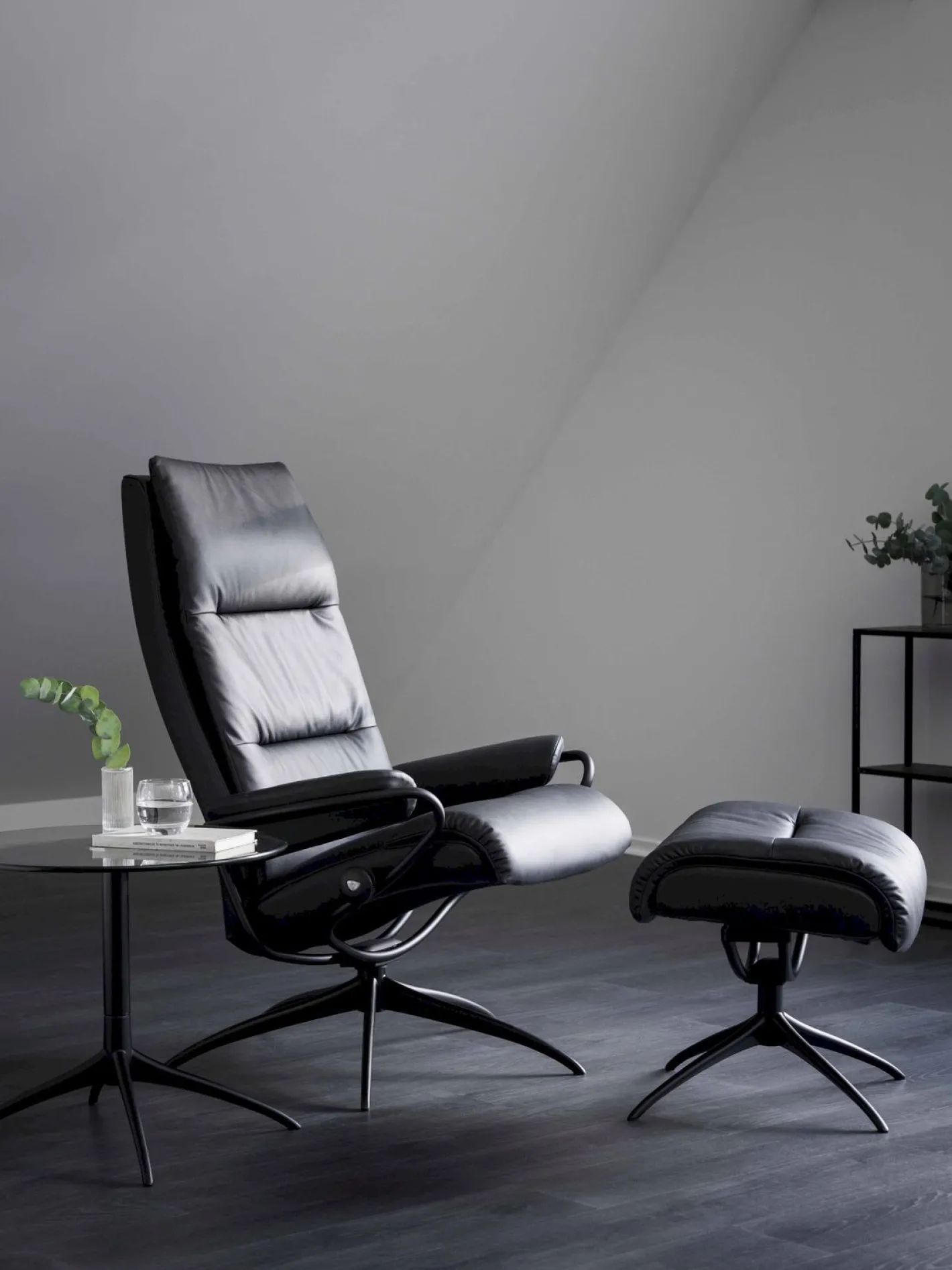Discount Stressless Tokyo High Relaxfauteuil + Hocker Black