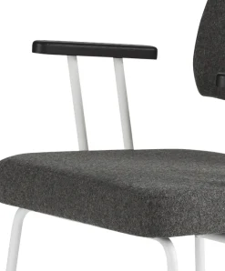 Eijerkamp Collectie Tom Onderstel Wit Armstoel Antracite, Antracite